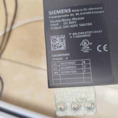 6SL3120-2TE21-8AA3 SIEMENS DC600V 3AC 400V 18A/18A 2.EL